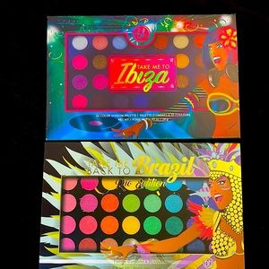 NWT Take me back to Brazil and Take me to Ibiza palettes